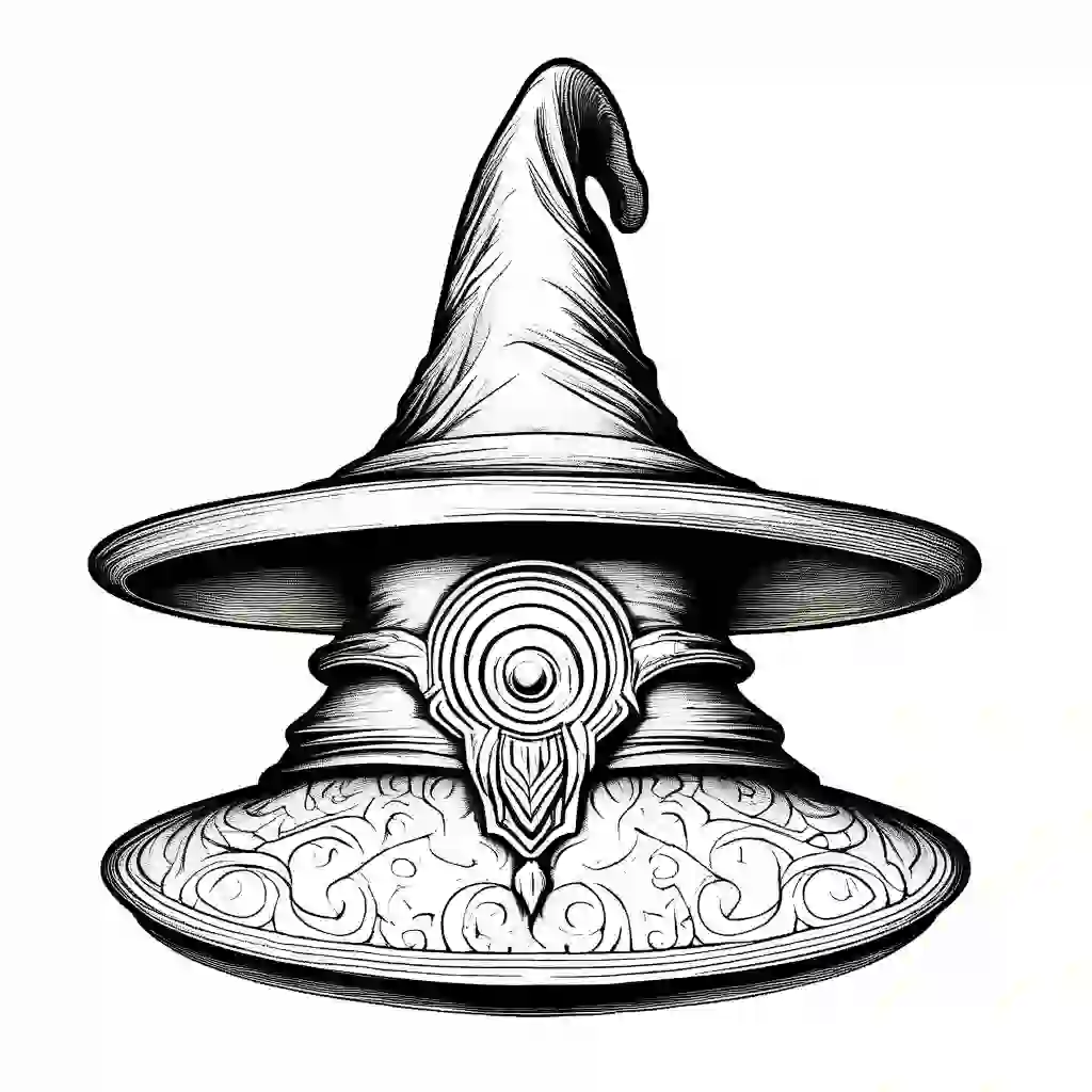 Wizard's Hat coloring pages